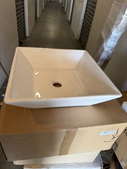 Bathroom Sink (Db-7034) - Vitreous China 410x410x120mm, Pure White | Water Saving, Virus Resistant, Easy Clean, Durable