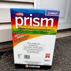 Grout Prism. Colors Bright White / Oyster Gray. Each Pack $20
