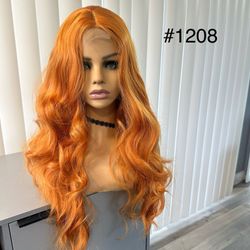 New Long Copper Wig 