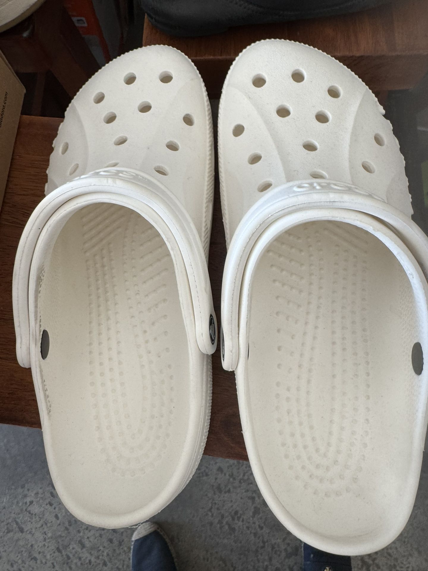 Crocs Baya Clog in White Sz 9 Women Or Size 11 Men’s