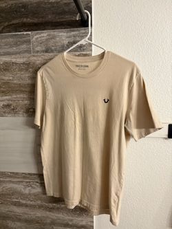 True Religion Cream Crewneck T-Shirt
