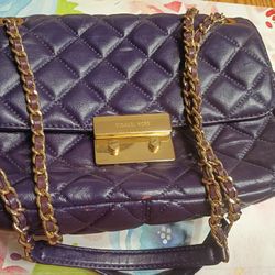 Purple Quilted Michael Kors Handbag