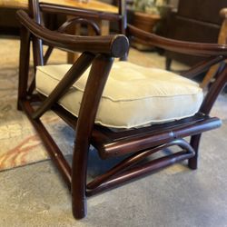 Mid-20th Century Bamboo Club Chairs