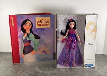 Disney Mulan Style Series Doll & Hardcover Book Set