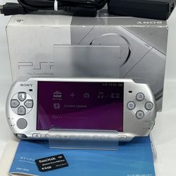 Sony PSP-3000 Mystic Silver Console In Box CIB Region Free
