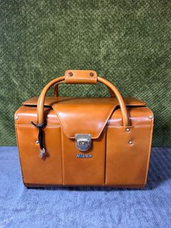 Nikon FB-15 Genuine Leather Compartment Case Bag From JAPAN