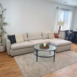 Crate & Barrel Lounge Sectional Couch DELIVERY 