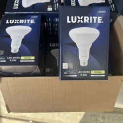 14 LUXRITE BR30 LED Bulb, 65W Equivalent, 3000K Soft White, Dimmable, 650 Lumens