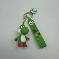 807-New Super Mario Keychain with Charm, Ring And Runner Strap