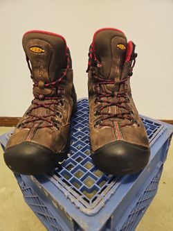 Keen steel toed leather boots 12D
