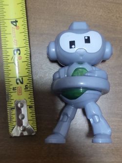 McDonalds 2020 Robot Spinner Top Toy Green