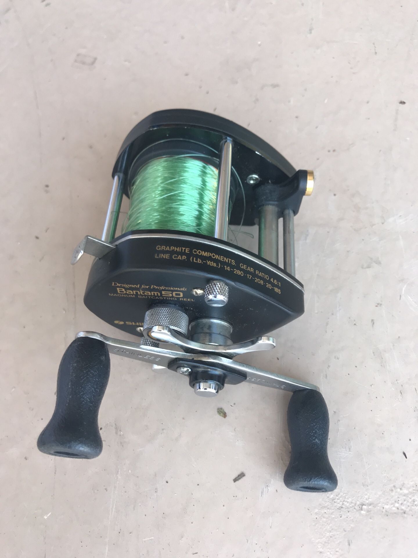 Shimano Bantam 50 Magnum Baitcasting Reel as new used 1 time