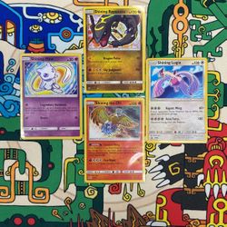 Pokémon Cards Shining Lugia Rayquaza Mew Ho-oh