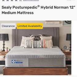 Full size sealy posturepedic mattress