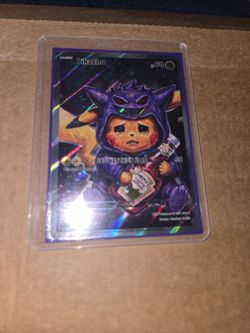 Pikachu x Gengar “Sad Ketchup Slab” Card