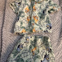 Bluey Toddler 2 Pieces Set Size 2t