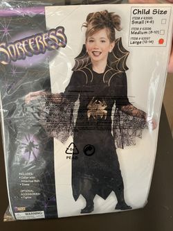 Girls Sorceress Costume 
