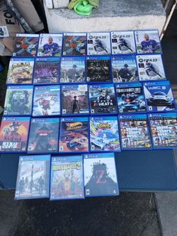Some Games are Sealed But $30! Per Game. 4 for $100! Playstation 5 & 4 PS4 PS5 Games Juegos. TRADE ARE WELCOME. All works 100%