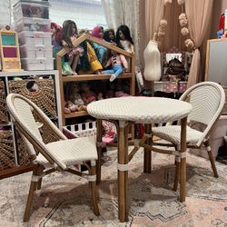 Rattan Table And Chair Set