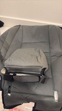 Gray Car Seat Cover with Straps