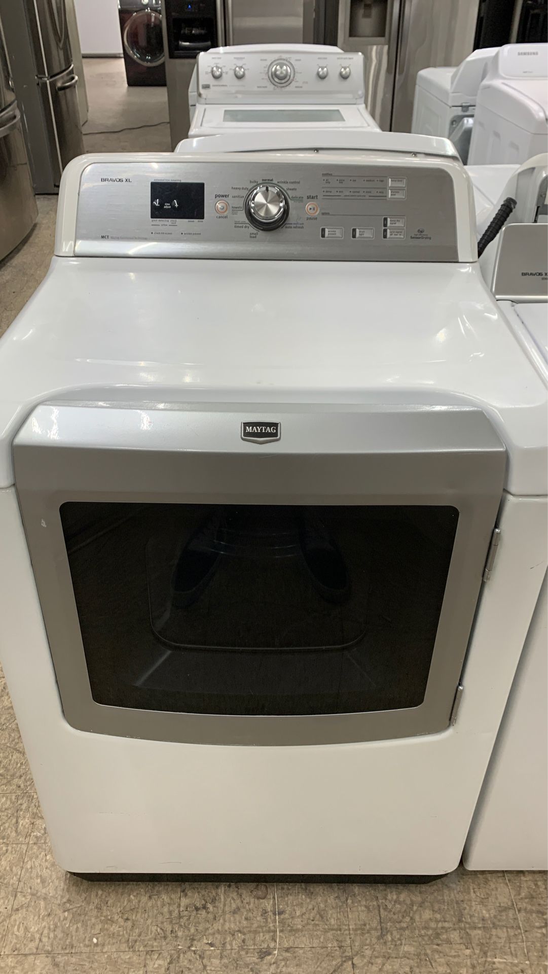 Maytag 7.3 cu. ft. Bravos XL Electric Dryer w/ Sanitize Cycle - White