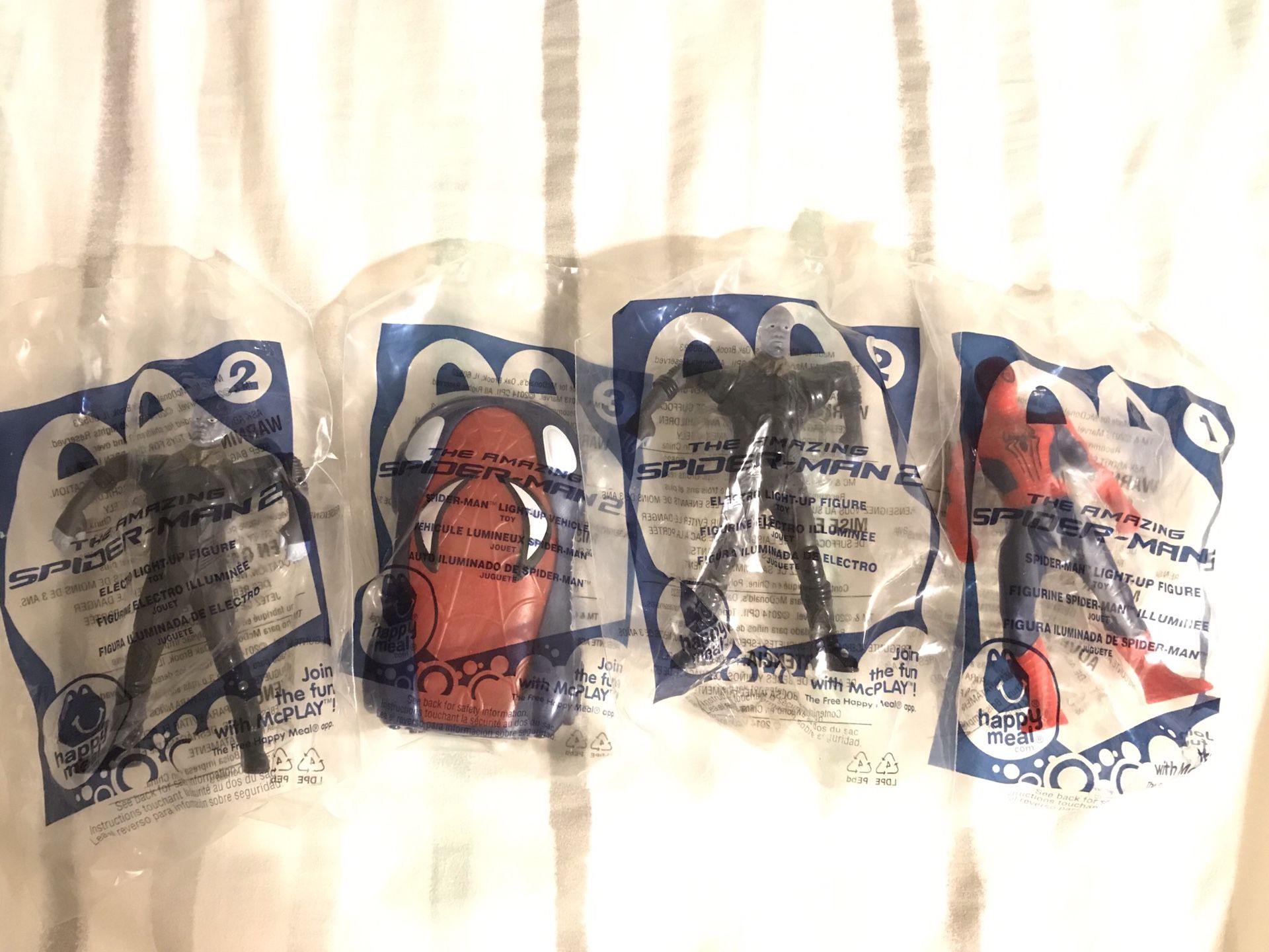 Spider Man 2 Collectibles from Happy Meal