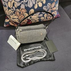 Alexander Wang heiress pouch in crystal mesh