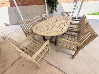 Patio table teak set