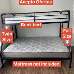 Bunk beds metal twin and full size Taking offers Acepto Ofertas mattress not included 