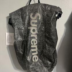 Supreme Reflective Back Pack Black 