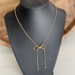 Bow Knot Necklace & Earrings