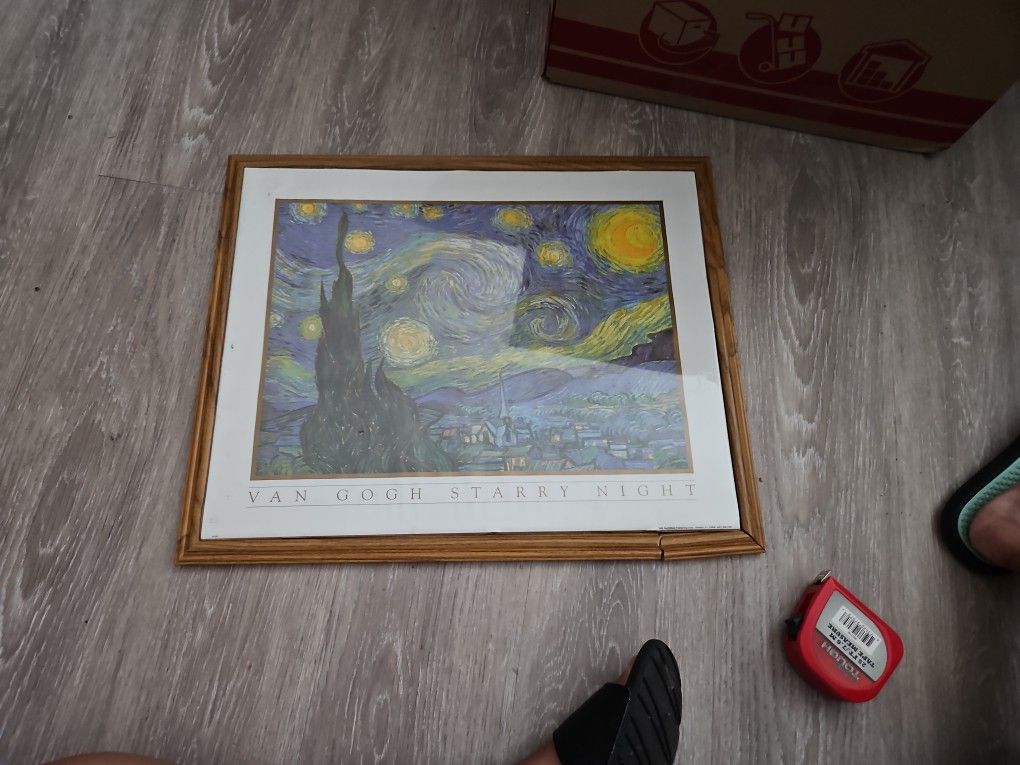 16x20 Van Gogh Starry Night Art