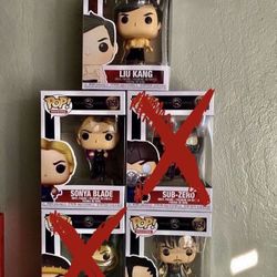 Mortal Kombat Funko Pops Sonya And Cole