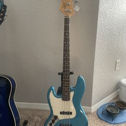 SX BG2K LEFT HANDED BASS GUITAR WITH STAND