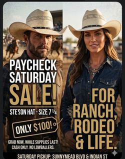 🤠 Stetson Hat - Size 7 1/4 - Open Box / Never Used! 🤠