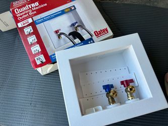 Oatey Quadtro Washing Machine Outlet Box 1/4" Turn x 2"