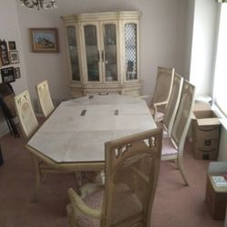Formal Dinning Room Table And Hutch