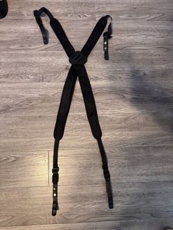 Black Duty Belt Suspenders