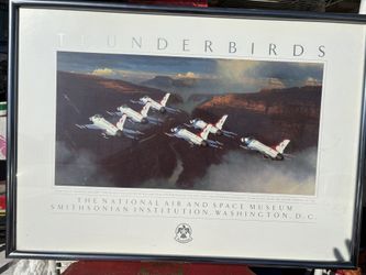 Framed Thunderbirds Smithsonian Air & Space Museum Poster