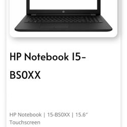HP Notebook 15 Touchscreen w Case