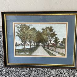 Tree lined Road print
