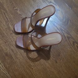 New EXPRESS brown Heels 