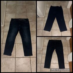 Two pairs of men’s jeans and one pair of work jeans Two pairs of men’s jeans and one pair of work jeans