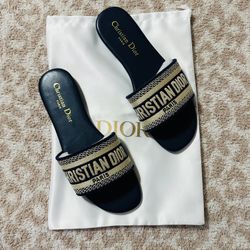Christian Dior Deep Blue Sandals $100 **READ DESCRIPTION**