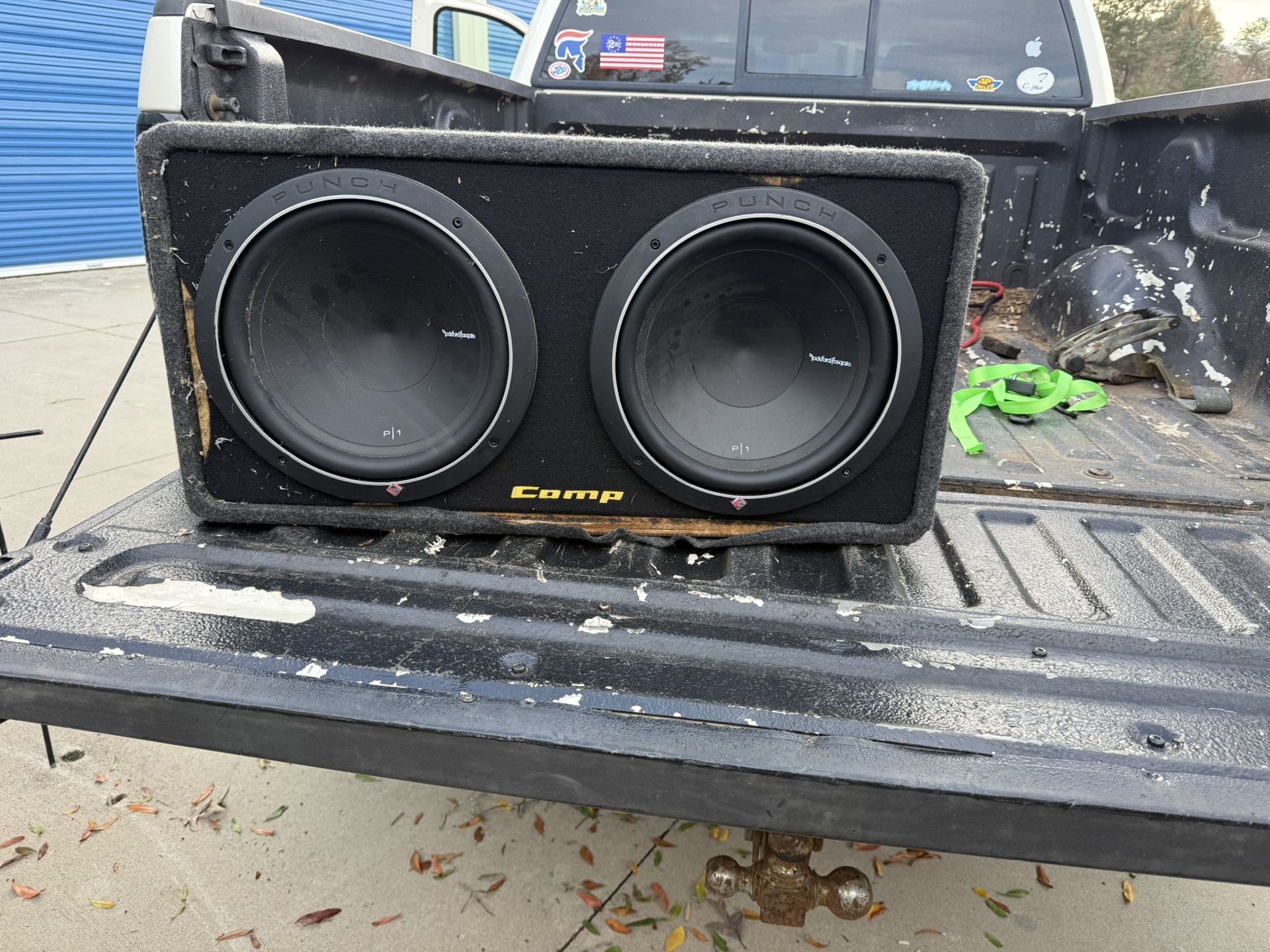 Subwoofer Kicker Box With 2 12 Inch P1 Rockford Fosgate  