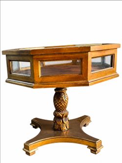 Display/shadow box end table
