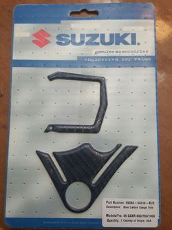GSXR Carbon Fiber Gauge Trim OEM