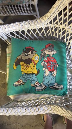 Bugs bunny and taz Devi pillow