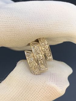 1/2" White gold diamond pendant #33857