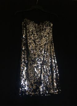 Strapless Sequin Mini Dress